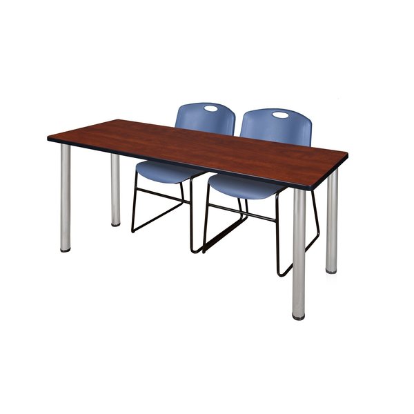 Kee Rectangle Tables > Training Tables > Kee Table & Chair Sets, 60 X 24 X 29, Cherry MT6024CHBPCM44BE